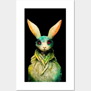 Rabbit watercolor painting #rabbit Posters and Art